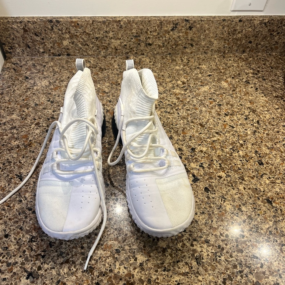 Under Armour Project Rock 1 White lifting shoes